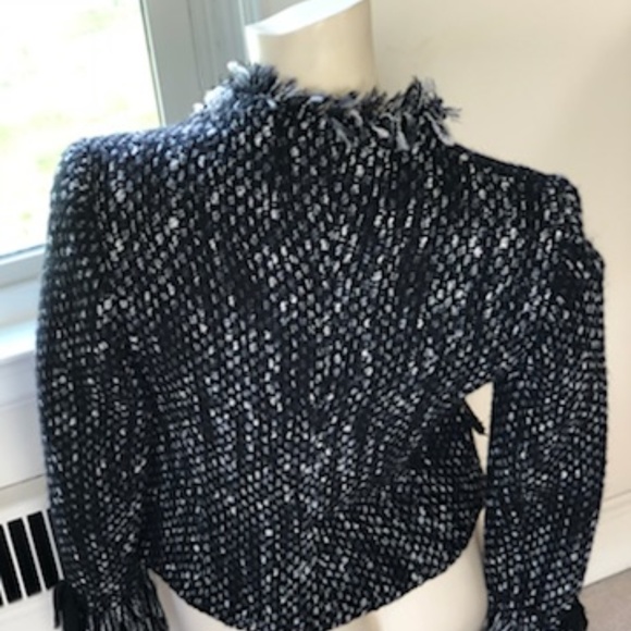Black and White Tweed Blazer by Teri Jon - Picture 3 of 6